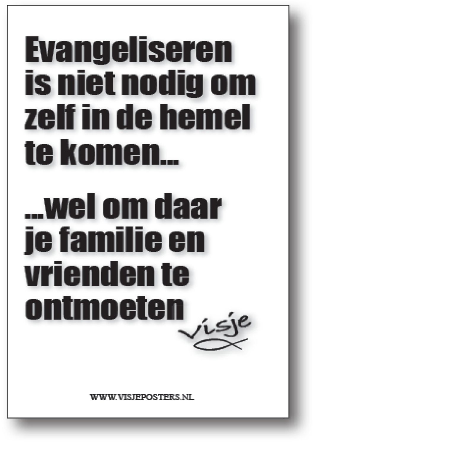 minikaart Visje 'Evangeliseren'