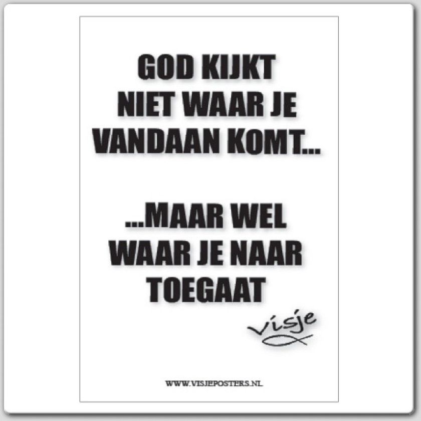 Kaart visje God kijkt niet waar je vanda - 44081 -  Visje kaarten bij MajesticAlly