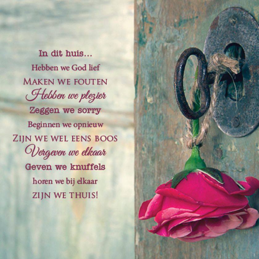 Kaart 'In dit huis' - MA12018 -  Lifestyle bij MajesticAlly