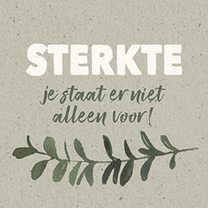 Sterkte, je staat er niet alleen voor! - 552829 -  Sterkte & Deelneming bij MajesticAlly