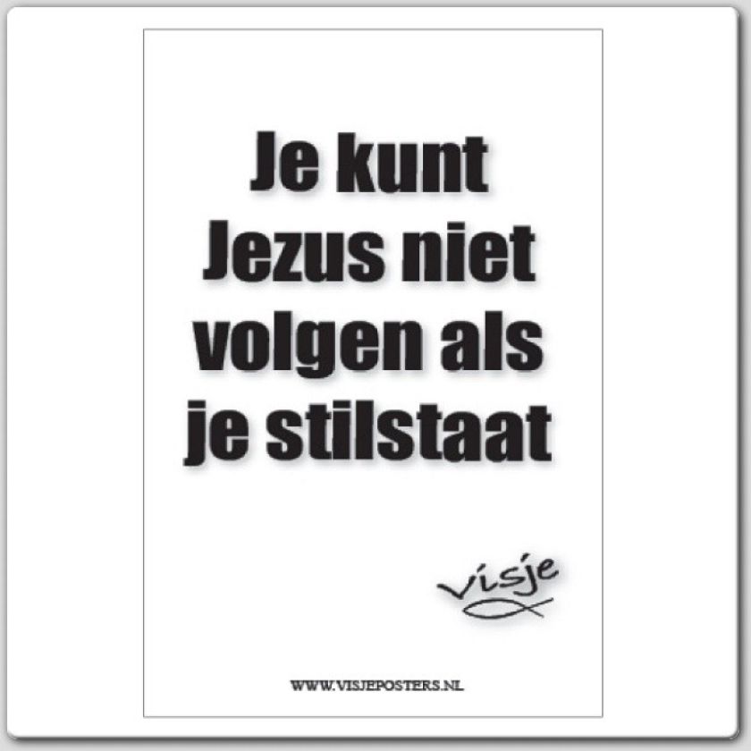 kaart Visje 'Je kunt Jezus niet volgen' - 44069 -  Visje kaarten bij MajesticAlly