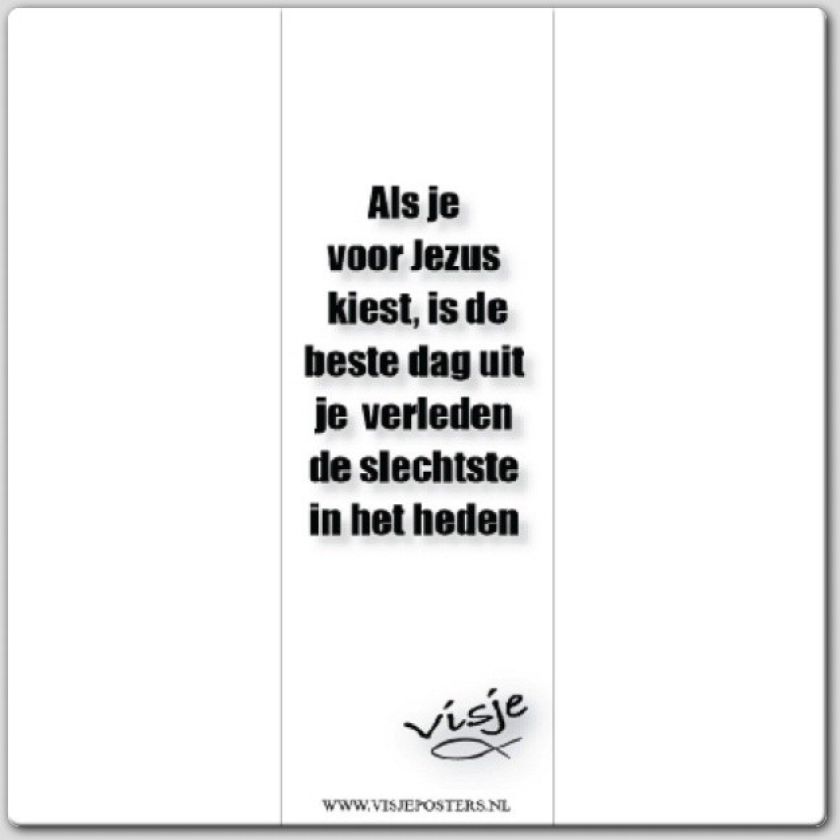 Boekenlegger visje als je voor Jezus kie - 44876 -  Visje bij MajesticAlly