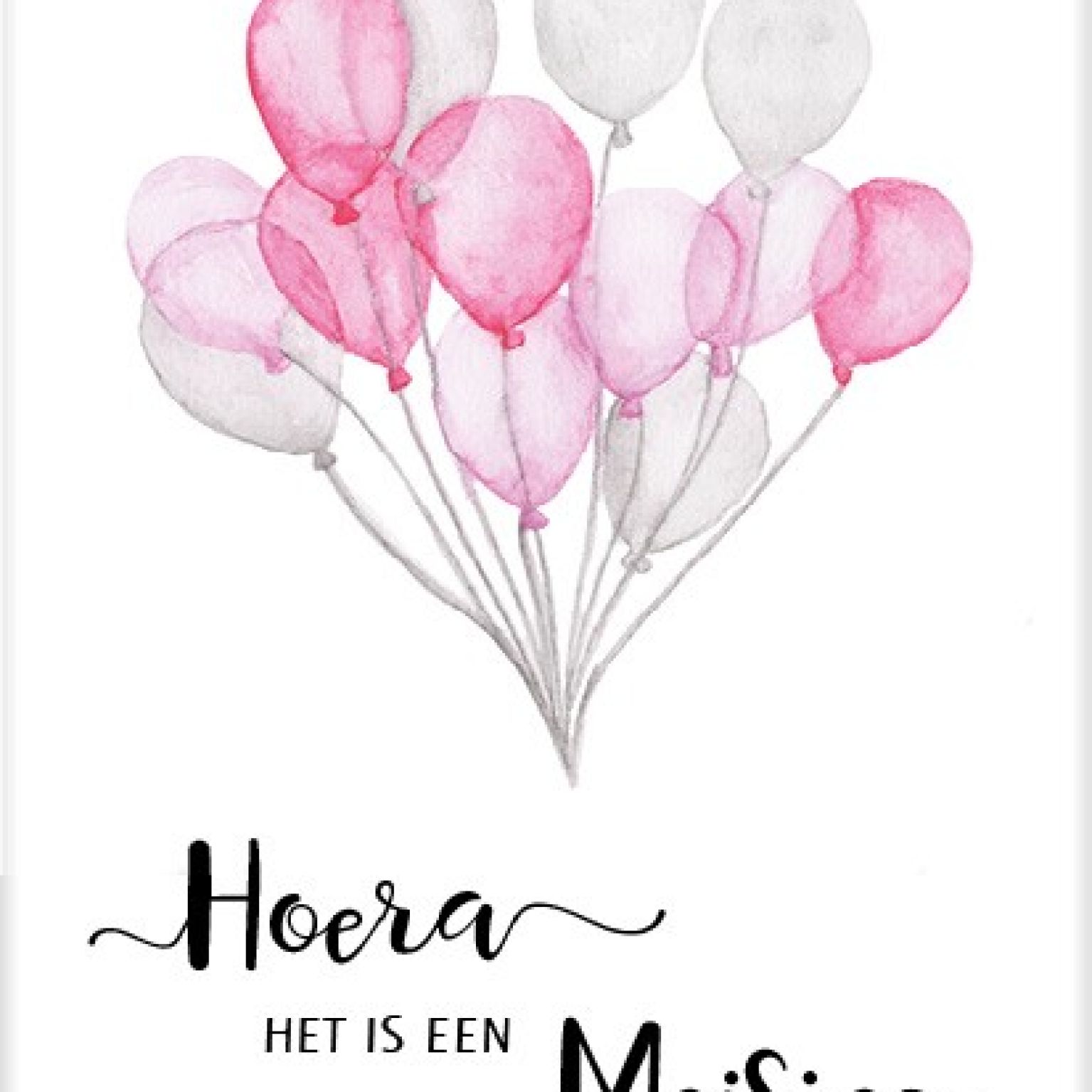 Kaart 'Hoera het is een meisje' - MA25031 -  Beautiful Day bij MajesticAlly