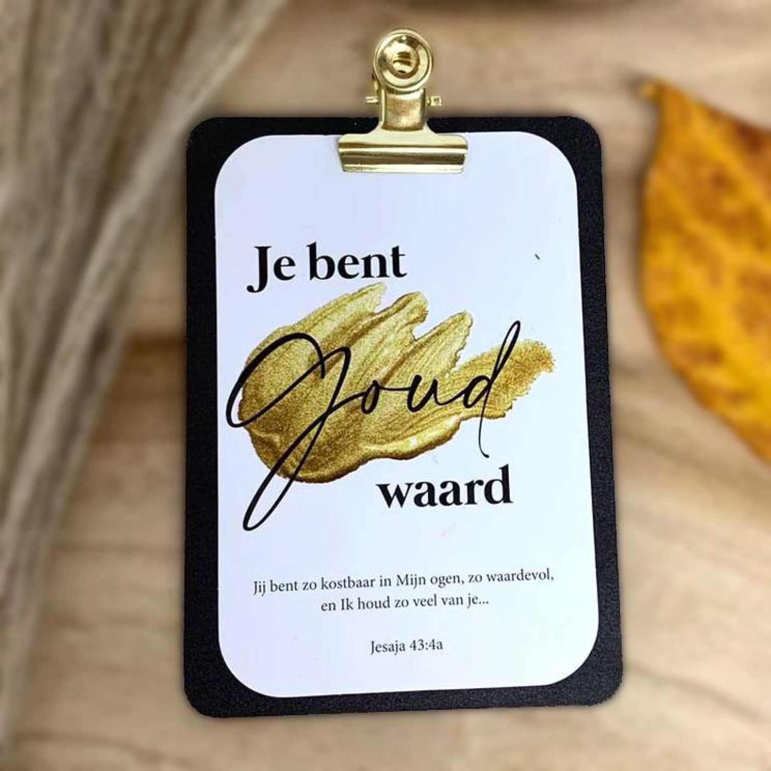 Klembordje minikaartjes zwart - 552590MKBZ -  Klemborden bij MajesticAlly