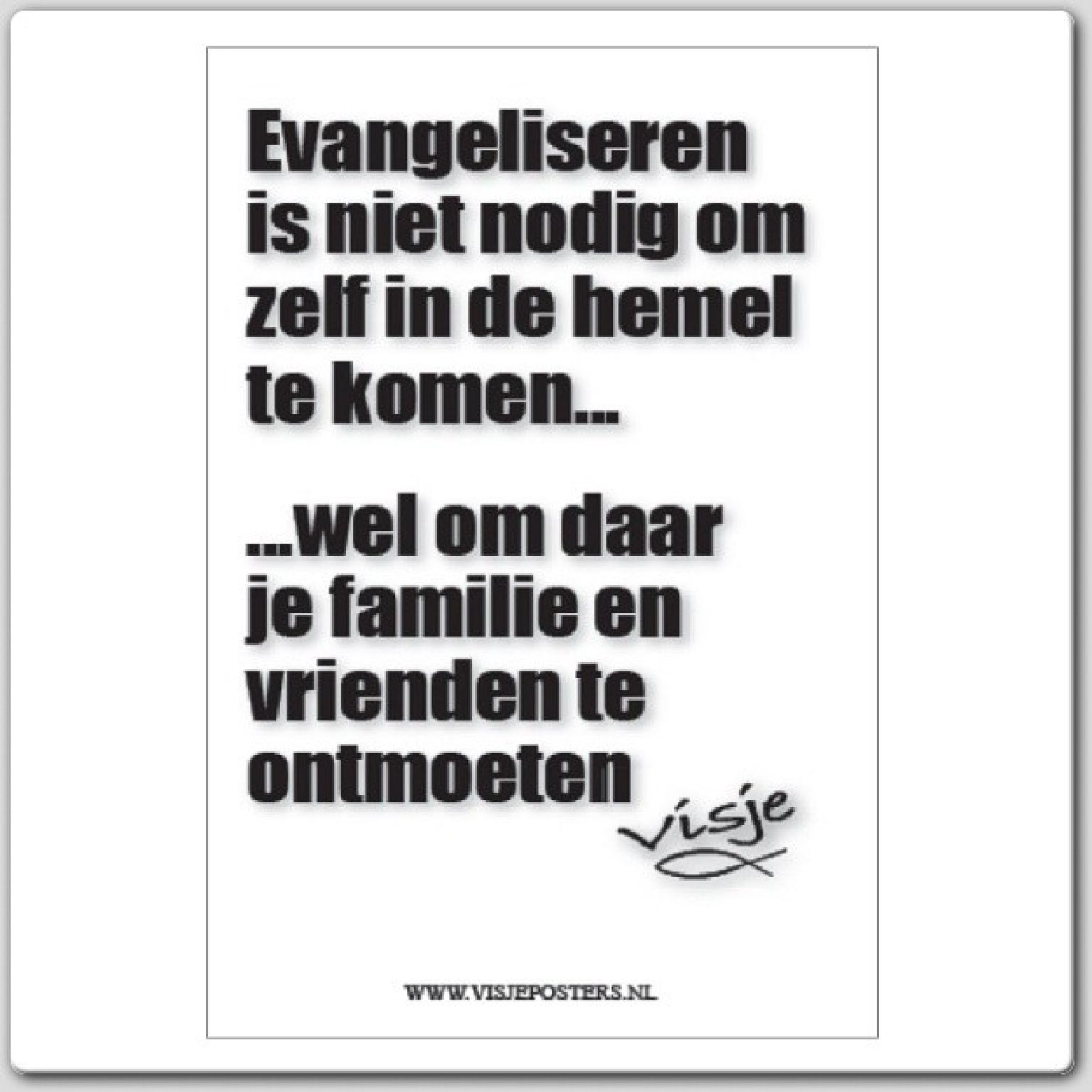 Kaart visje evangeliseren is niet no - 44104 -  Visje kaarten bij MajesticAlly