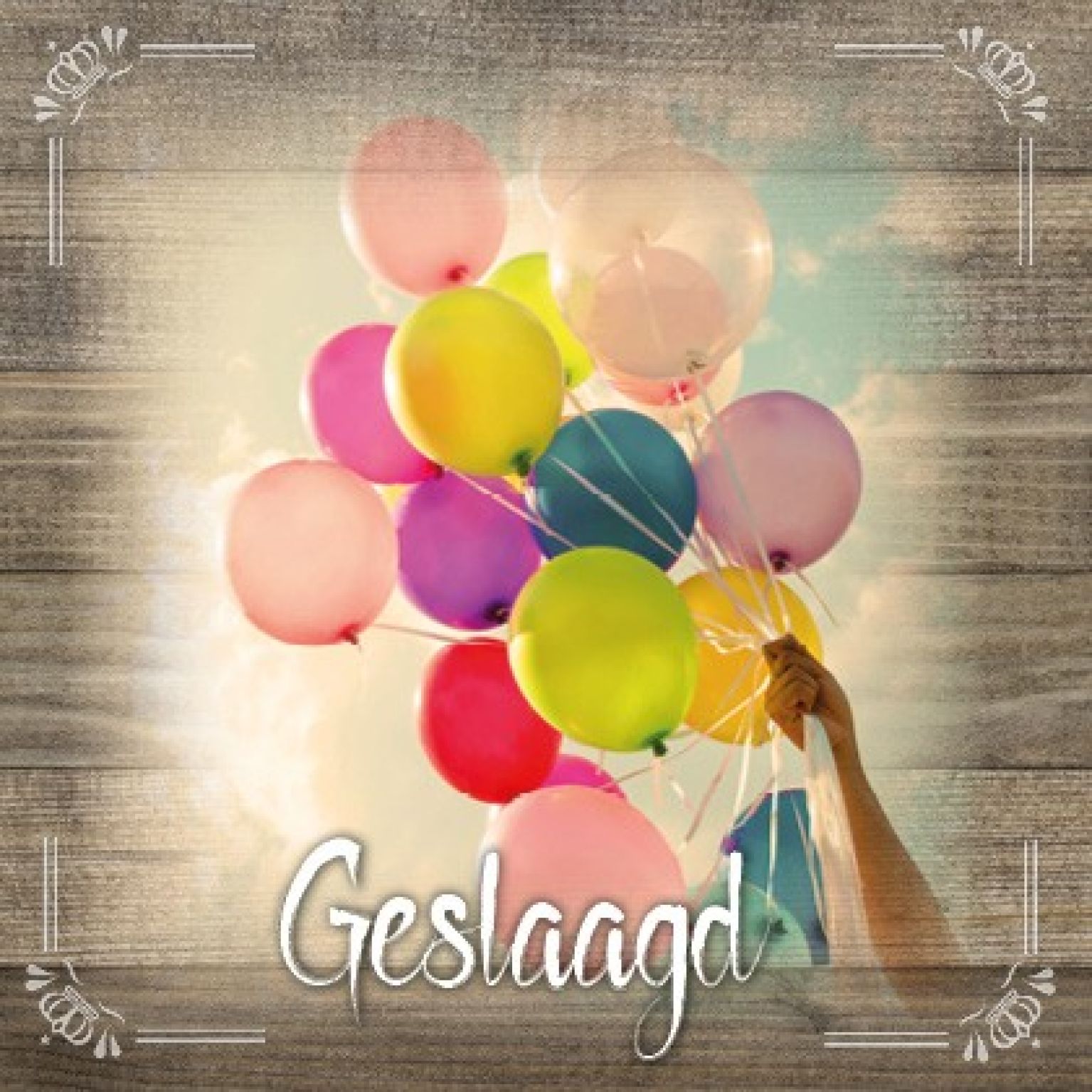 Kaart 'Geslaagd' - MA19052 -  Brocante bij MajesticAlly