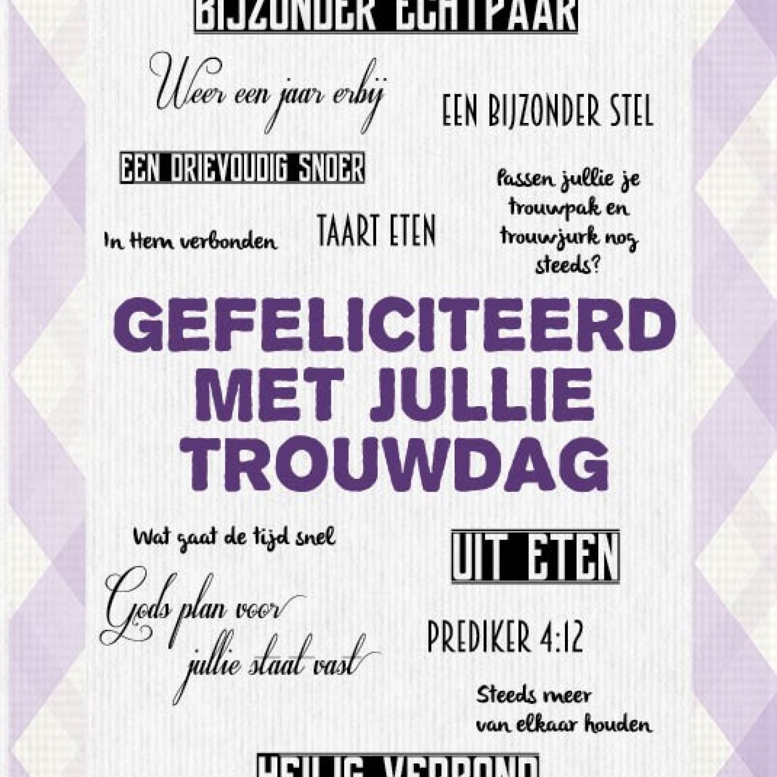 Kaart 'Trouwdag - mooie woorden' - MA17057 -  Leef!  bij MajesticAlly