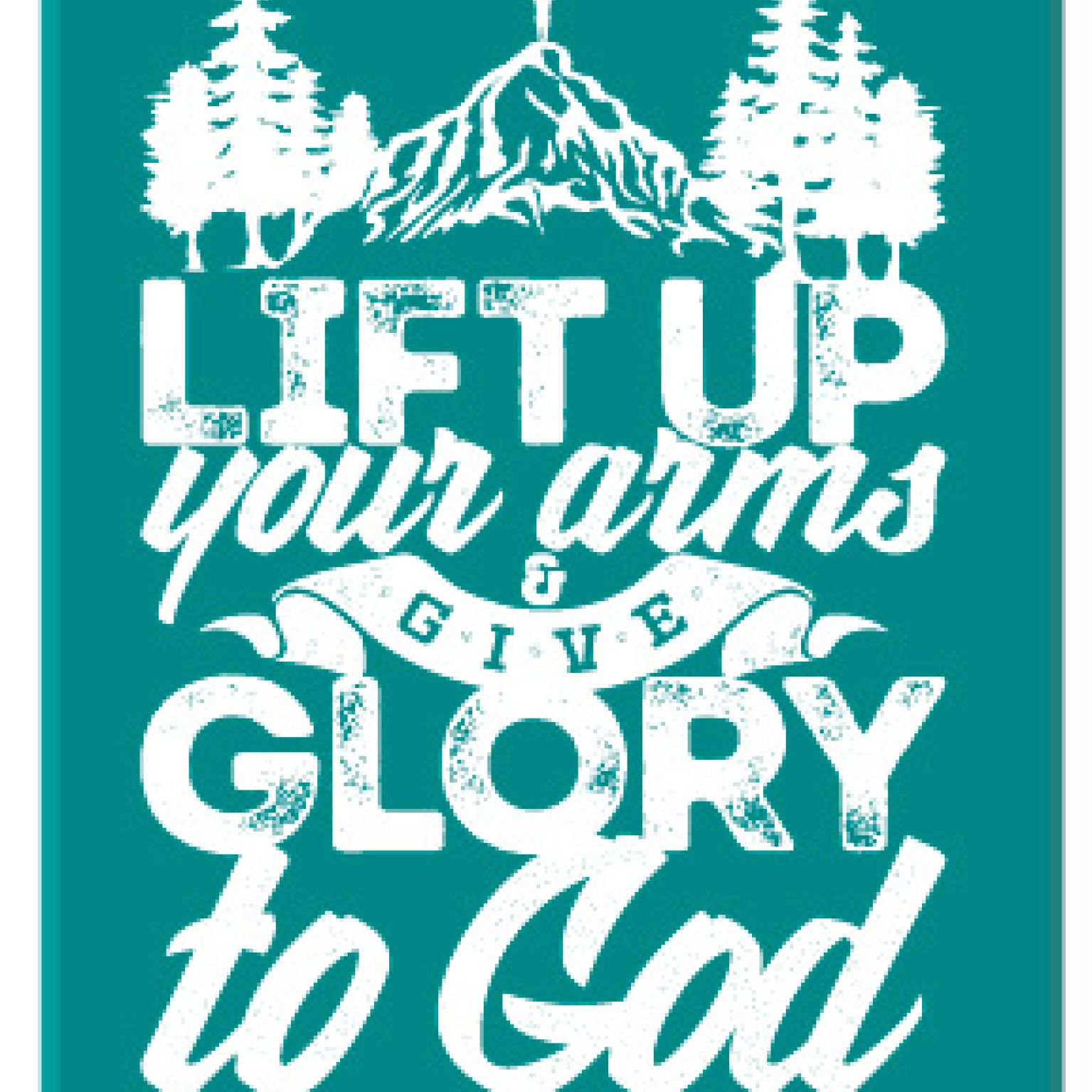 Kadobord 'Lift up your arms' - MA23330 -  Cadeauborden A4 bij MajesticAlly