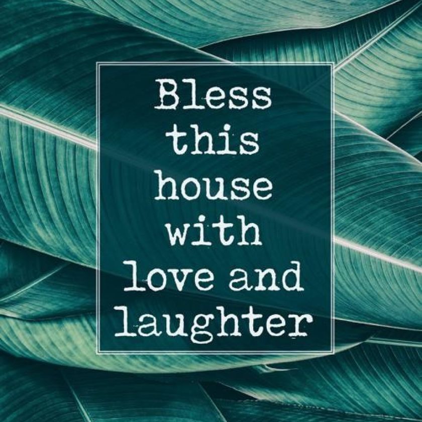 Poster A4 'Bless this house' - MA33525 -  Posters A4 bij MajesticAlly