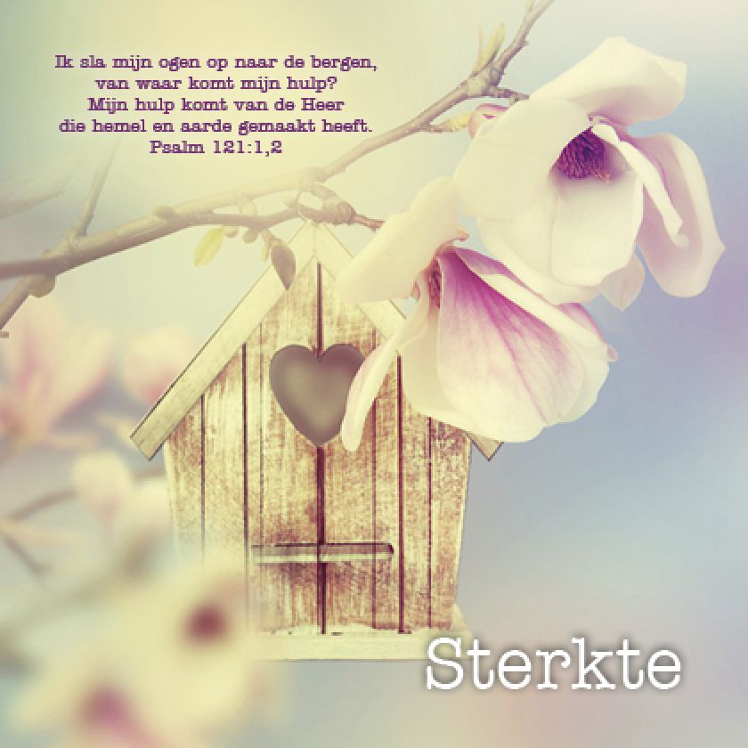 Kaart 'Sterkte - Psalm 121' - MA12009 -  Lifestyle bij MajesticAlly
