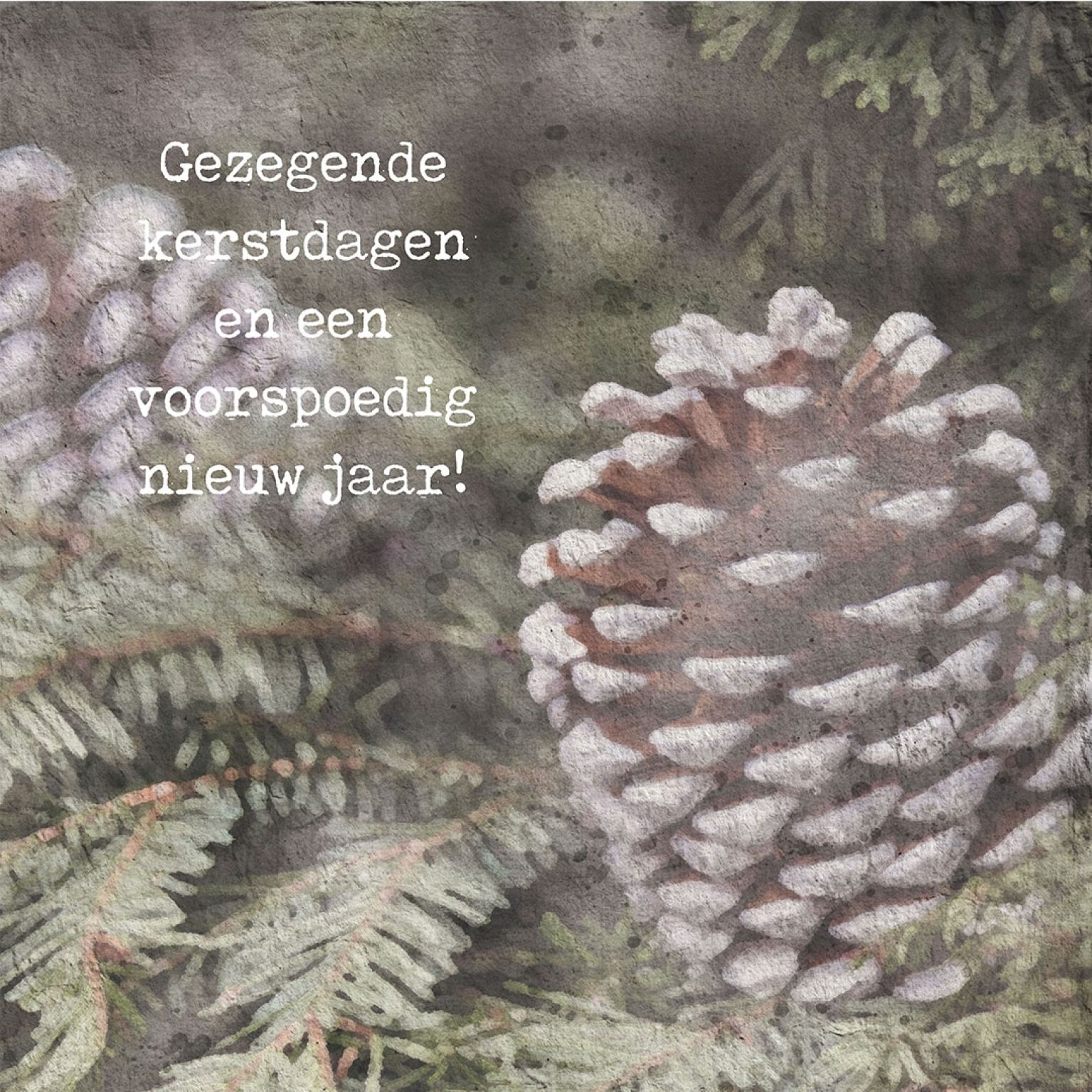 MA41217 - Minikerstkaart 'Dennenappel'