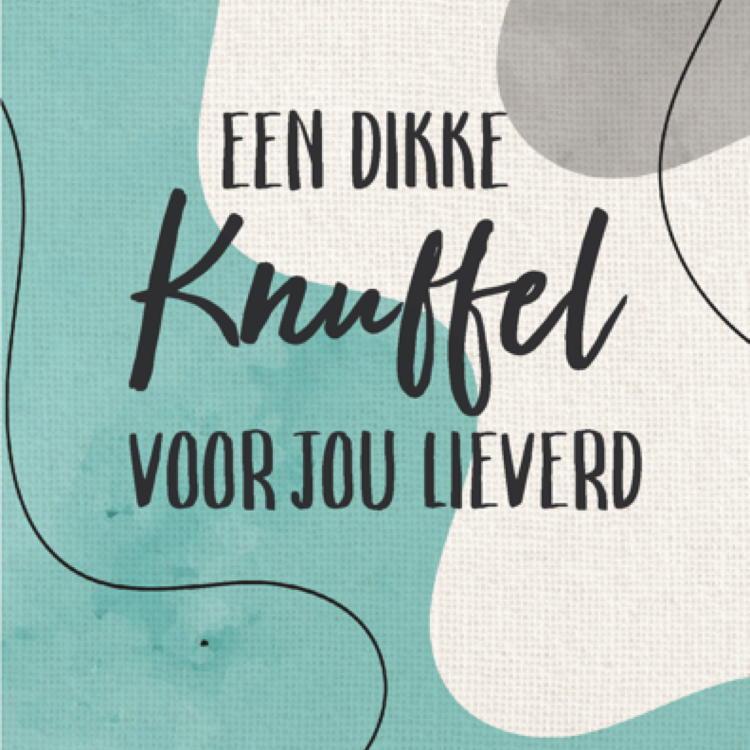 Wenskaart 'Een dikke knuffel' - MA43046 -  Courage bij MajesticAlly