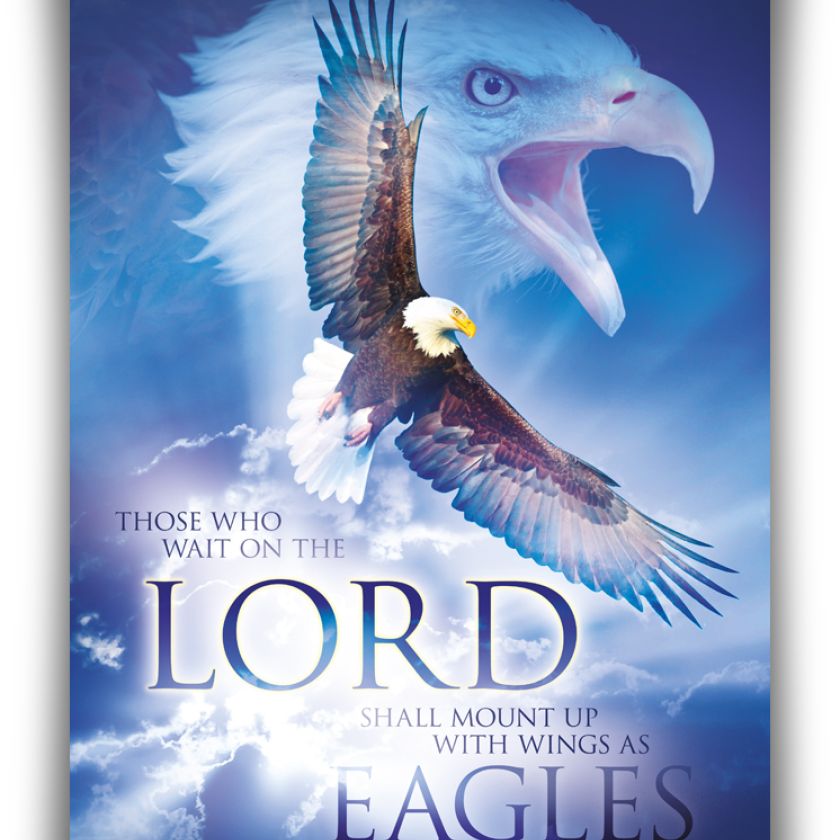 Poster A3 'Wait on the Lord' - MA11375 -  Posters A3 bij MajesticAlly
