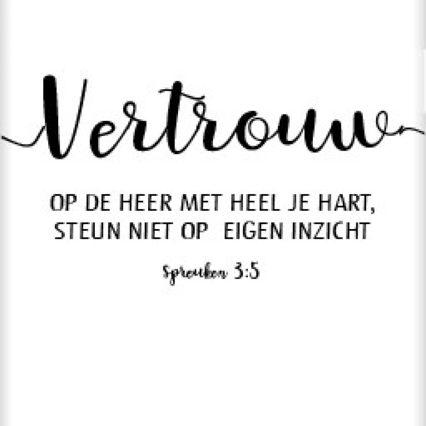 Boekenlegger vertrouw op de Heer - MA25209 -  Boekenleggers bij MajesticAlly