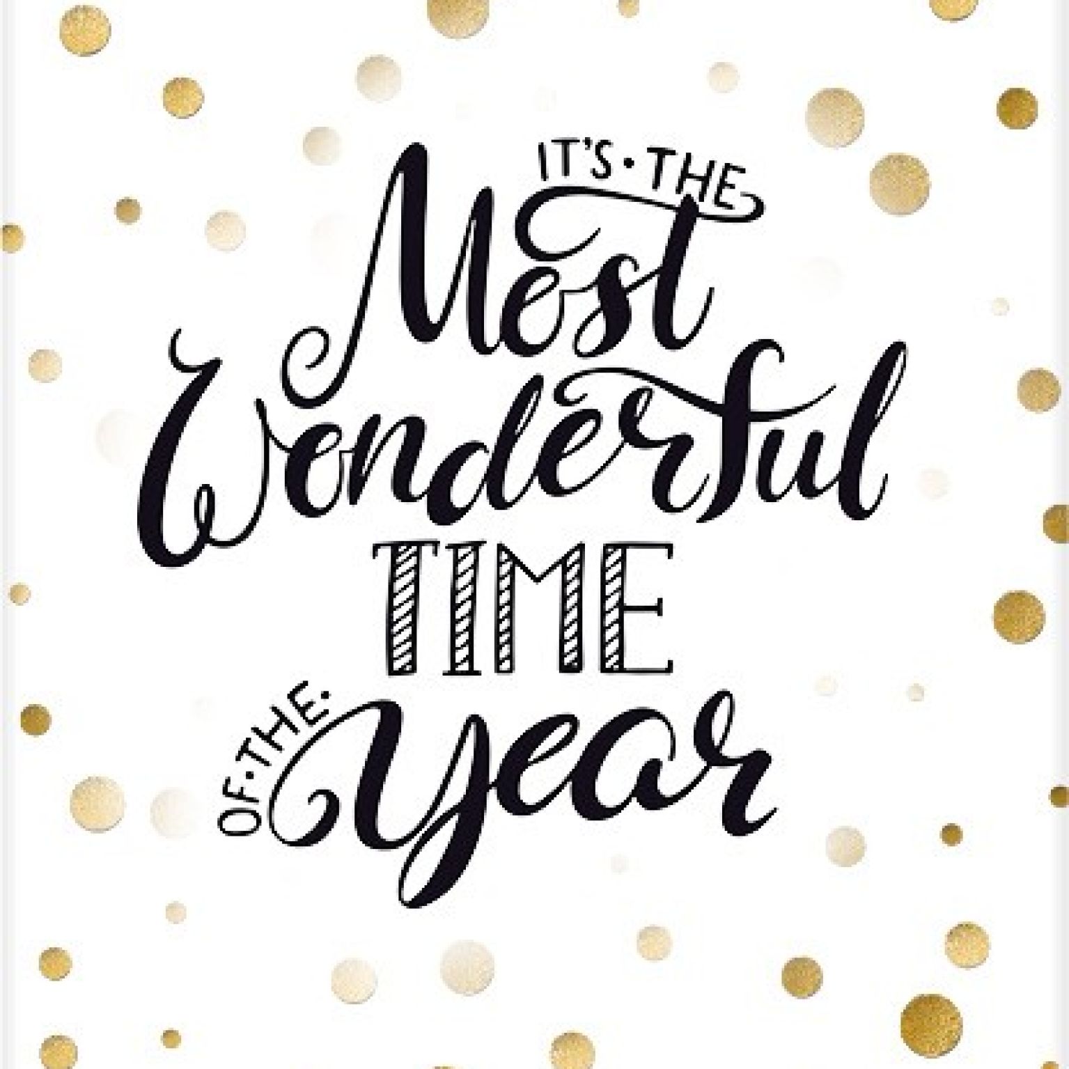 Kerstkaart 'Most wonderful time' - Beautiful Day - MA25054 -  Algemene kerstkaarten bij MajesticAlly