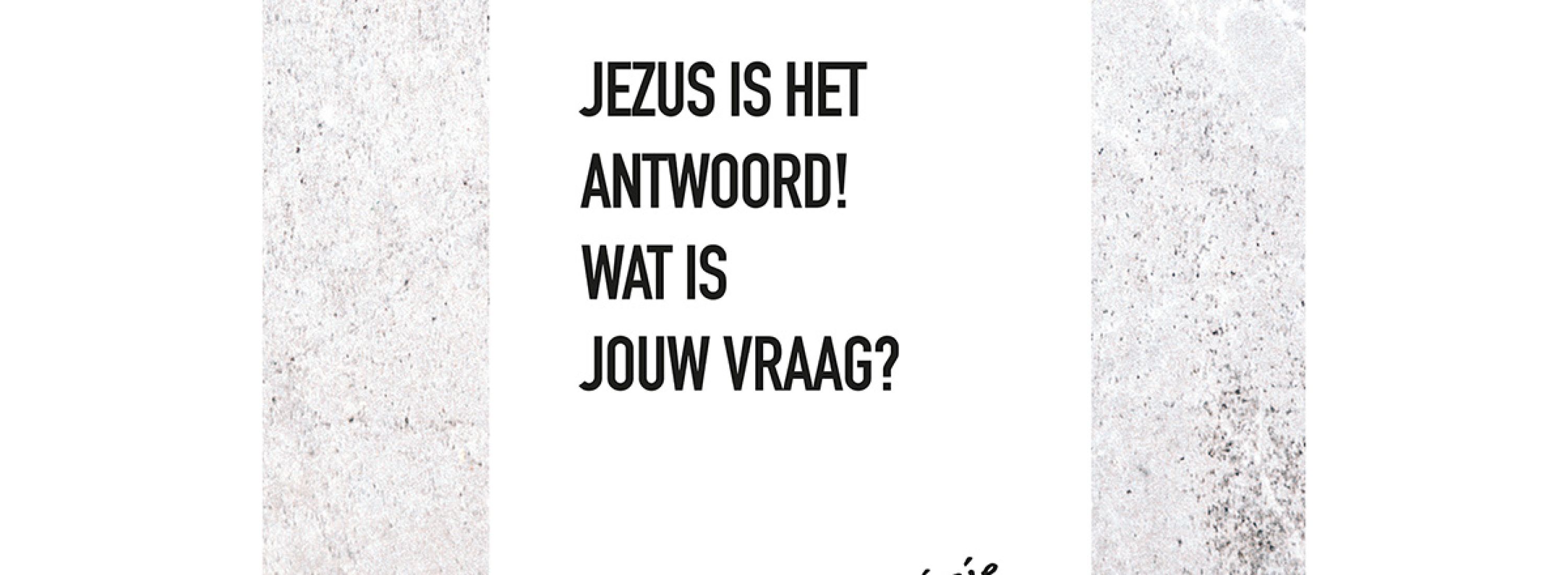 V16016 Visje Cadeaubordjes 15x15 Jezus het antwoord dcd869d7