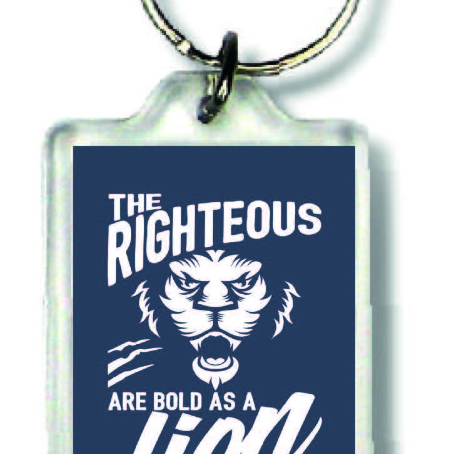 Sleutelhanger the righteous are bold - MA23034 -  Bible Verses bij MajesticAlly