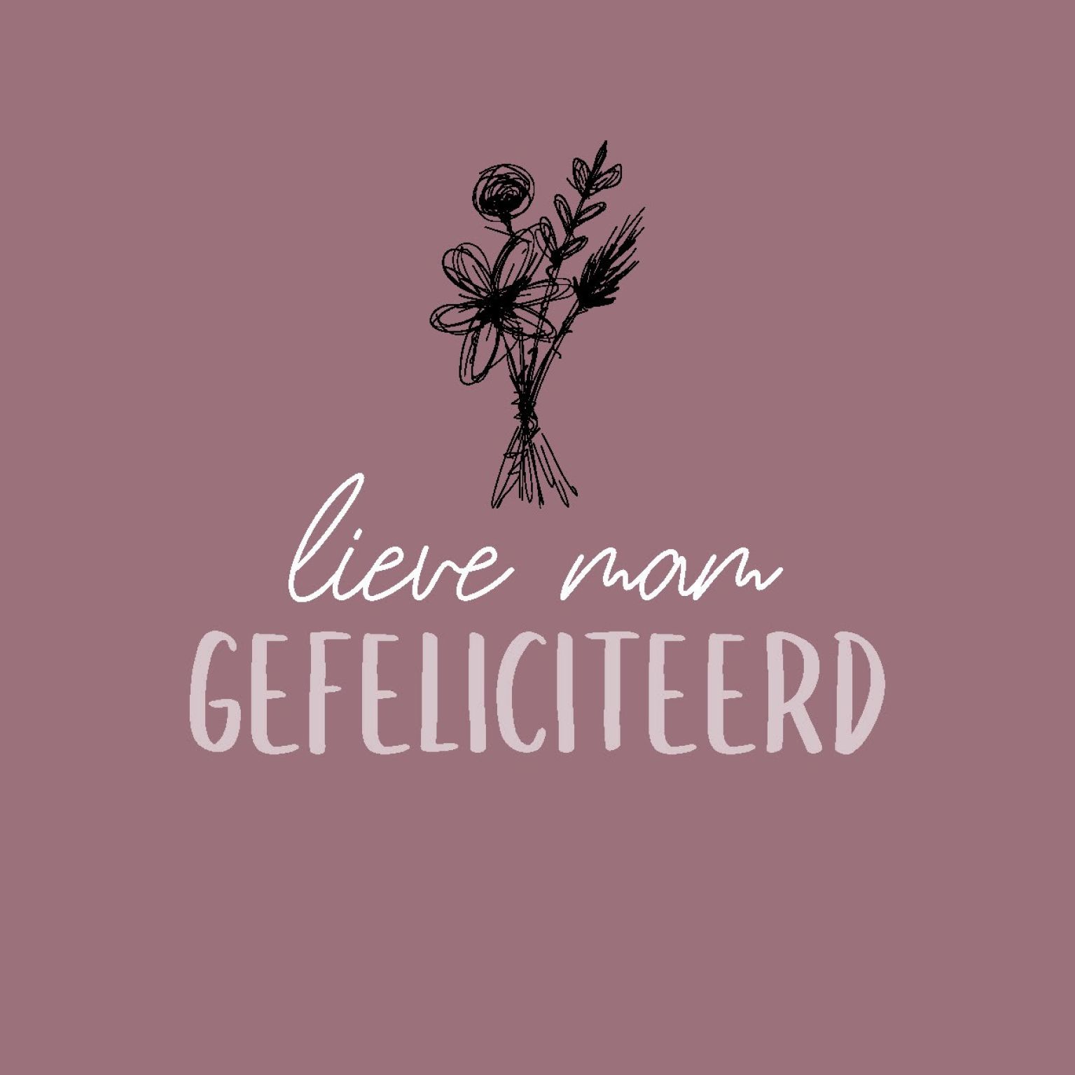 Wenskaart 'Lieve mam' - MA44022 -  LUV2022 bij MajesticAlly