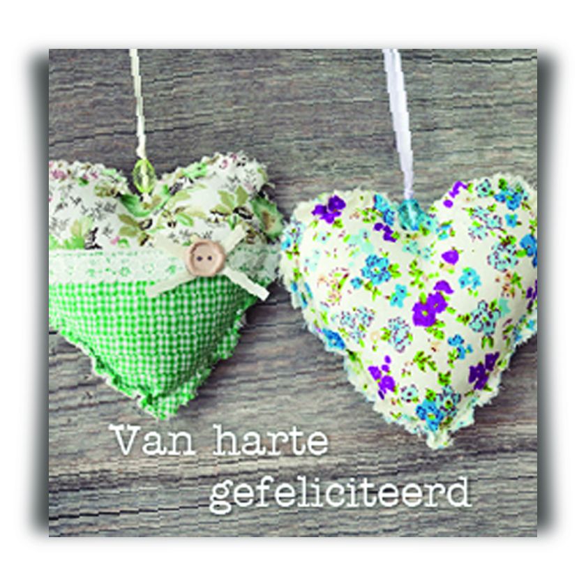 Kadokaartje van harte gefeliciteerd - MA12121 -  Cadeaukaartjes bij MajesticAlly