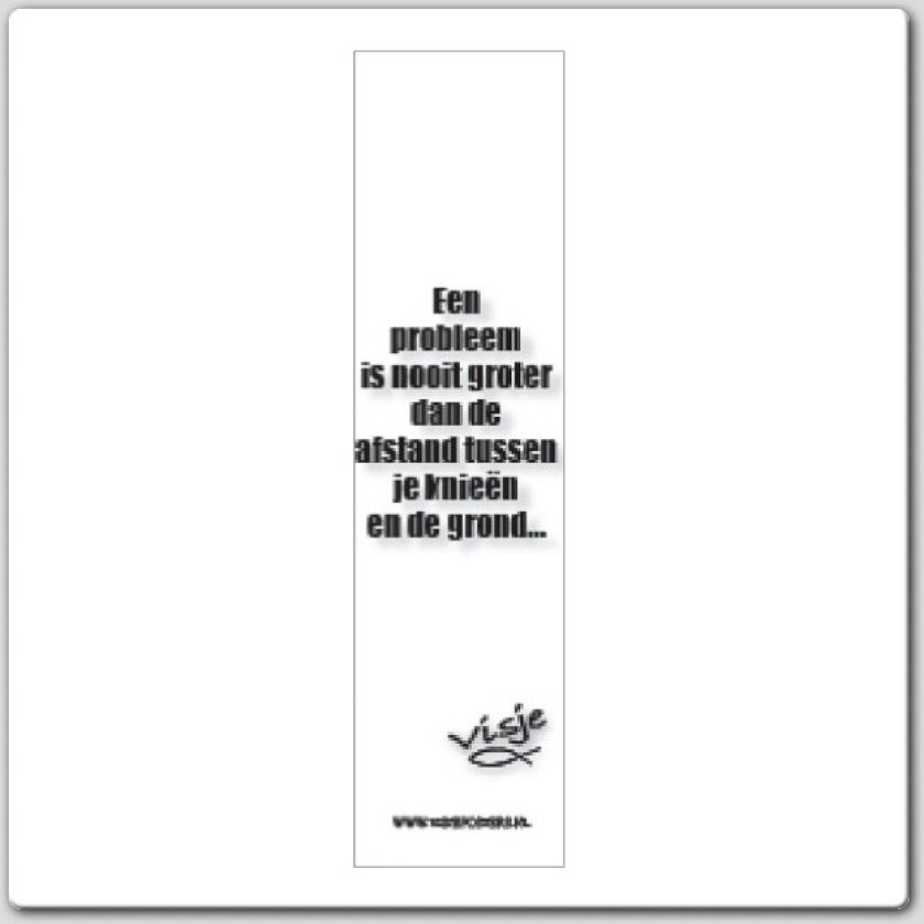 Boekenlegger visje een probleem is nooit - 44838 -  Visje bij MajesticAlly