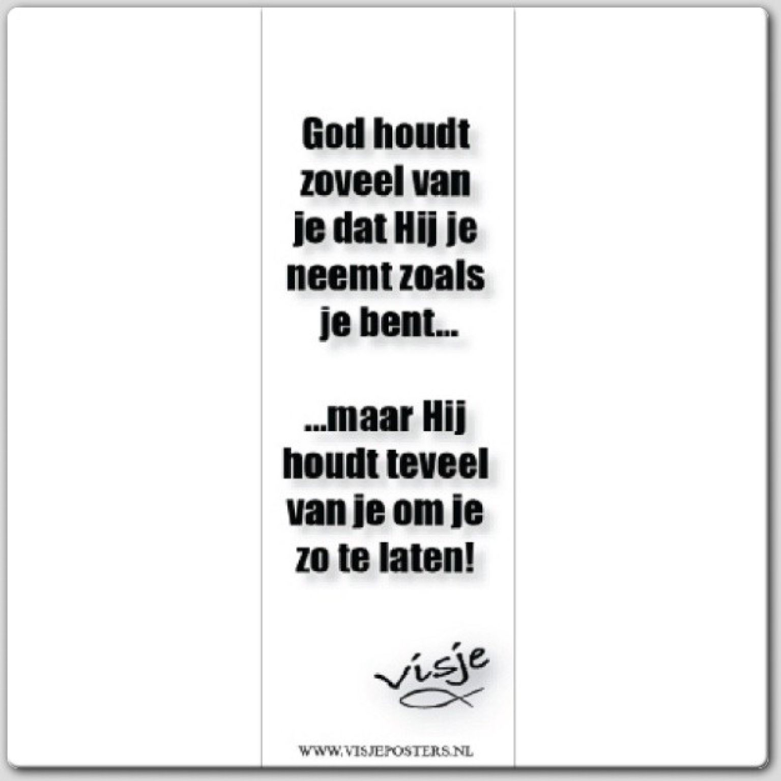 Boekenlegger visje God houdt zoveel van - 44851 -  Visje bij MajesticAlly