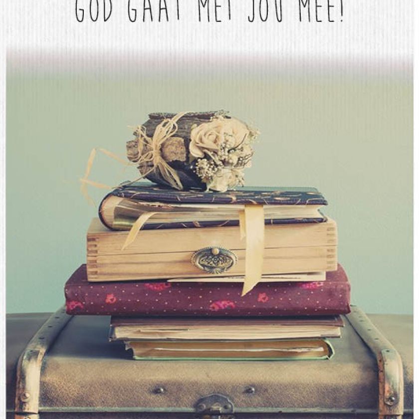 Kaart 'God gaat met jou mee' - MA17031 -  Leef!  bij MajesticAlly