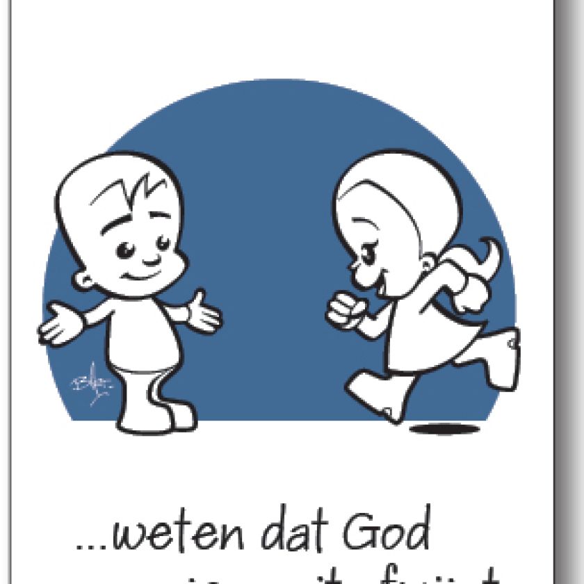 Minikaart geloven is weten dat God je - 44554 -  Minikaartjes