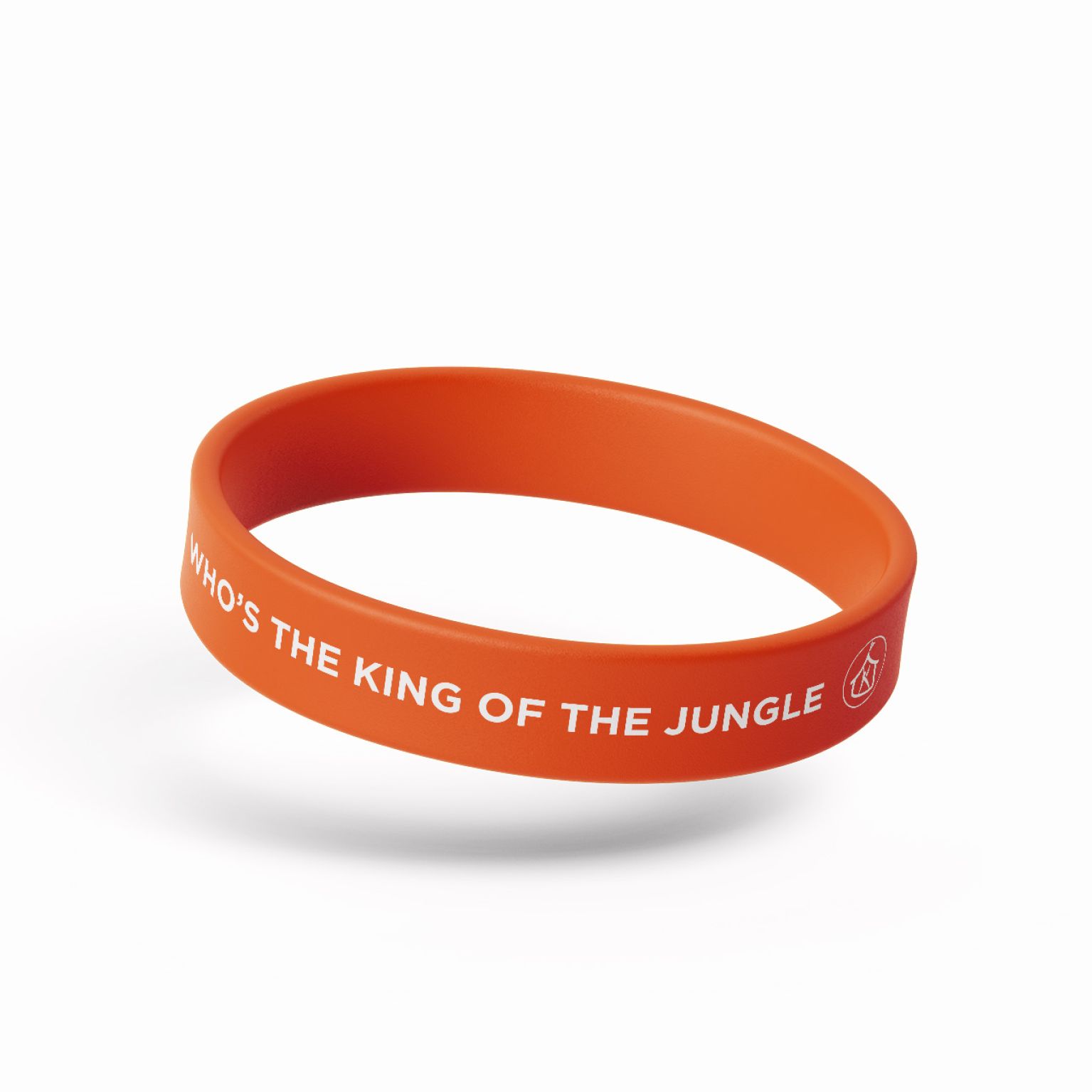Siliconen kind bandje Oranje Whos the king of the jungle e5b3b9d2
