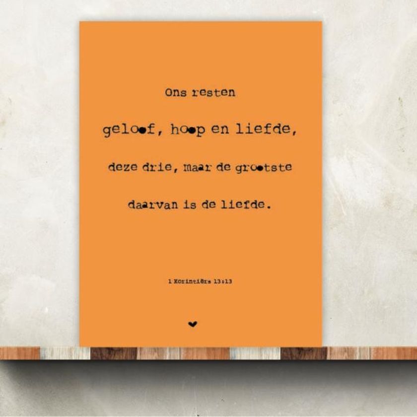 Kaart geloof hoop en liefde - MA35010 -  Interieurkaarten bij MajesticAlly