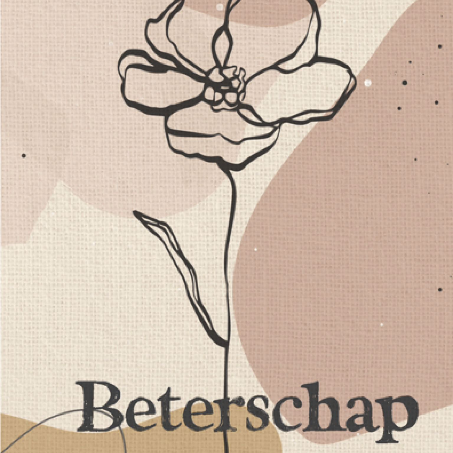 Wenskaart 'Beterschap bloem' - MA43045 -  Courage bij MajesticAlly