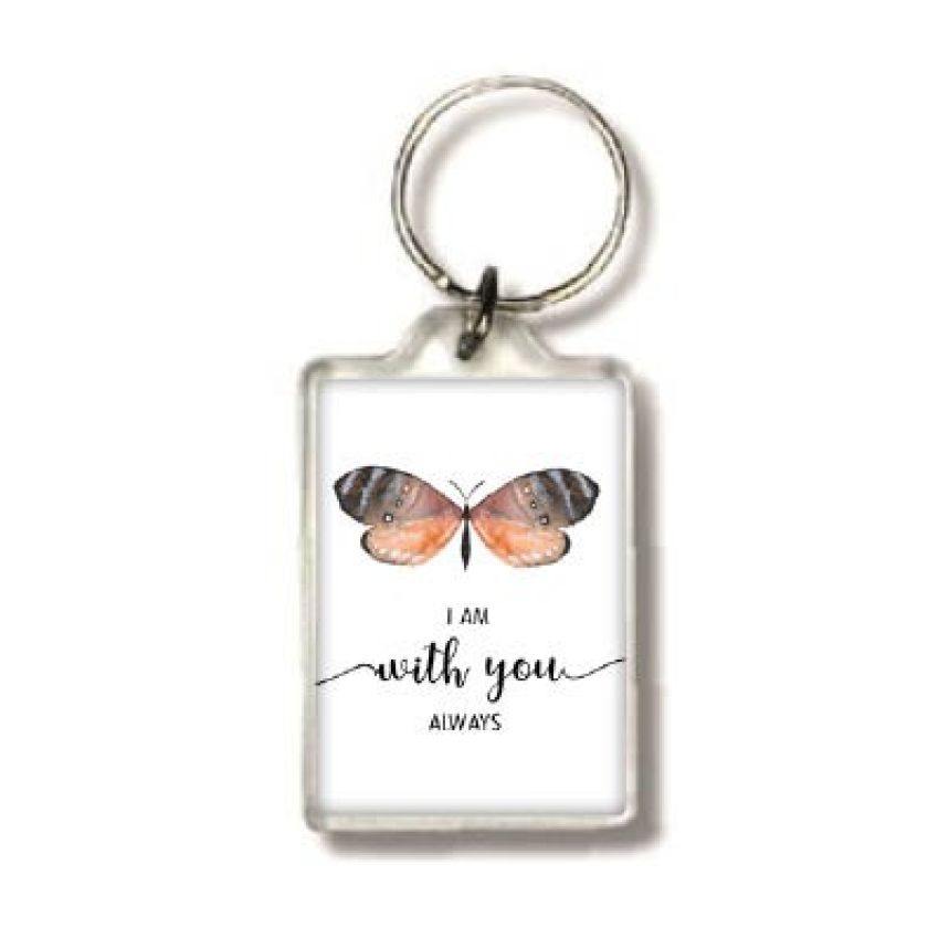 Sleutelhanger I am with you always - MA25508 -  Beautiful Day  bij MajesticAlly