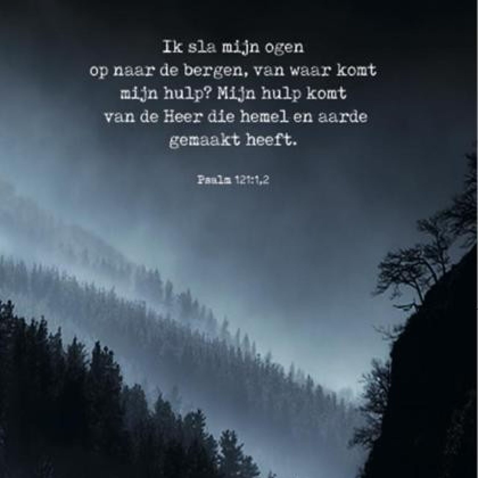 Kaartcadeau Ik sla mijn ogen op naar de bergen - MA37016 -  Kaarten bij MajesticAlly