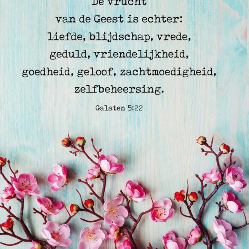 Kaart 'Bloesem - De vrucht van de Geest' - MA38048 -  Pinksteren bij MajesticAlly