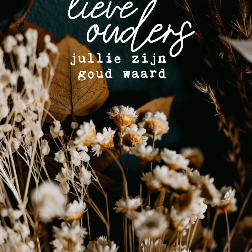 Interieurbord 'Lieve ouders' - MA44107 -  Interieurborden bij MajesticAlly