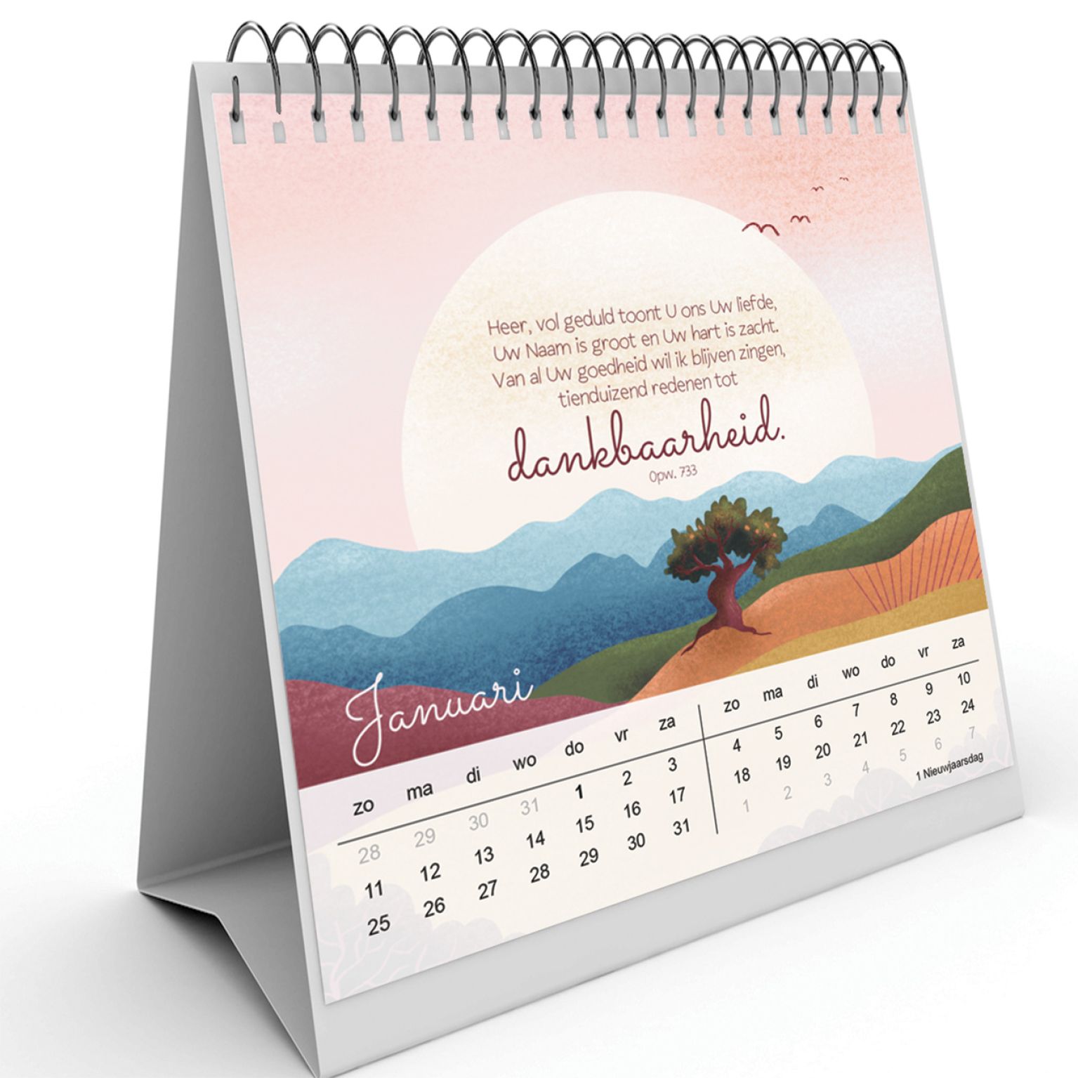 Bureaukalender Marjoleins Creations 2026 Januari edafa777