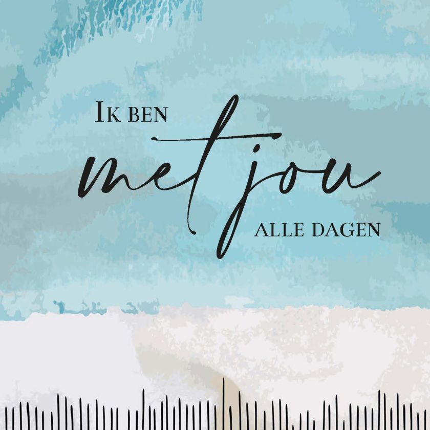 MA55046 - Wenskaart 'Ik ben met jou'