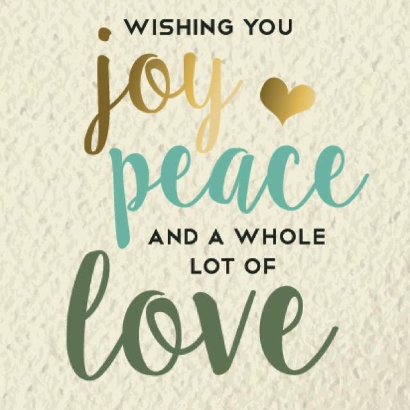 kerstkaart - Joy Peace Love Believe - craft' - MA26204 -  Christelijke kerstkaarten bij MajesticAlly