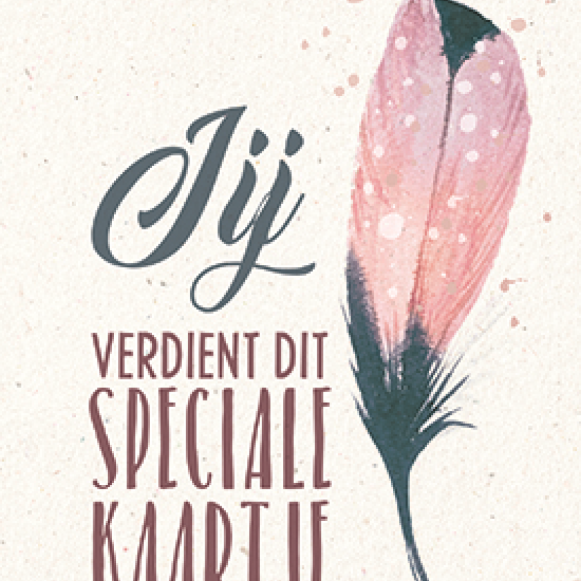 Jij verdient dit speciale kaartje - 552839 -  Kaarten bij MajesticAlly