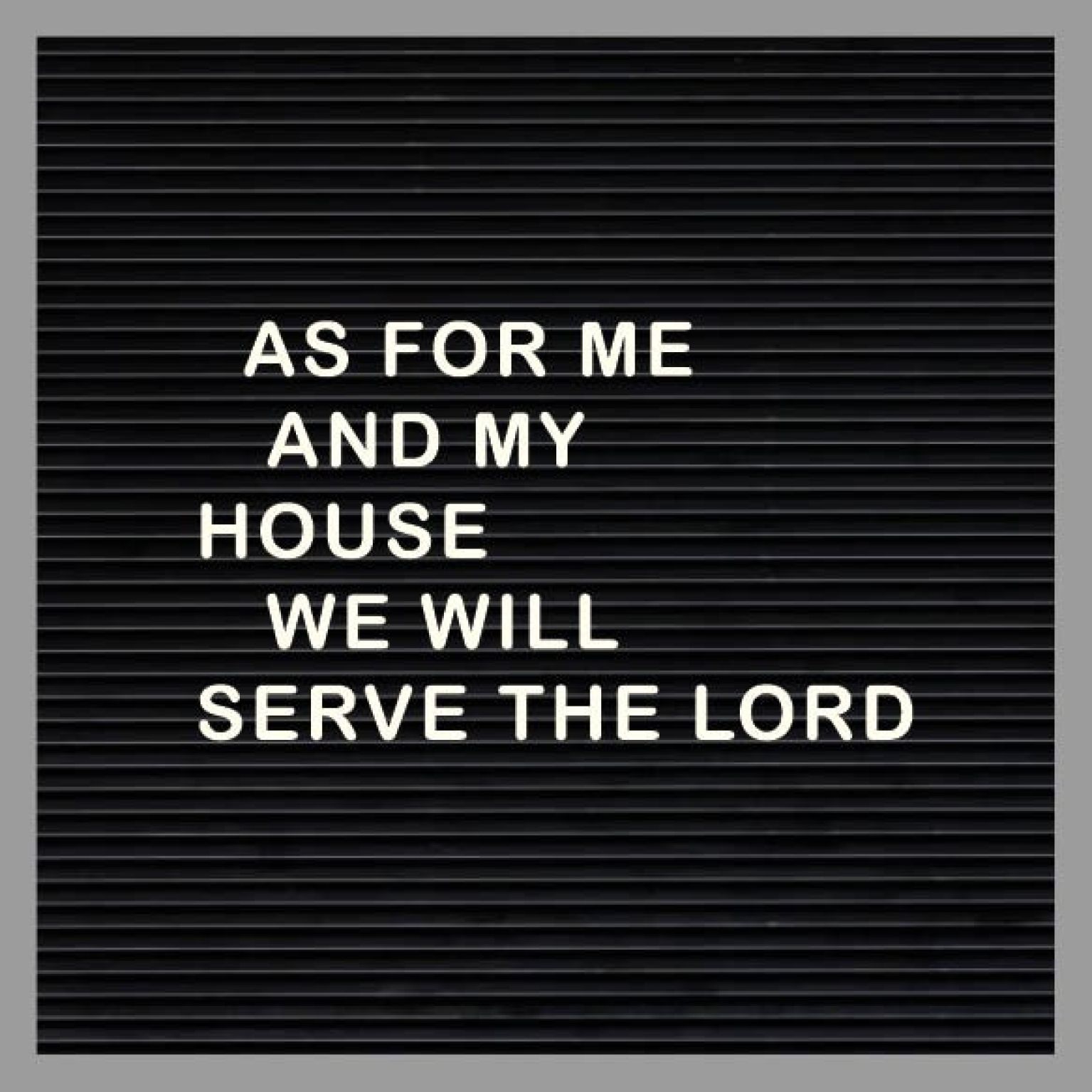 Kaart 'As for me and my house' - MA32012 -  Words&Letters bij MajesticAlly