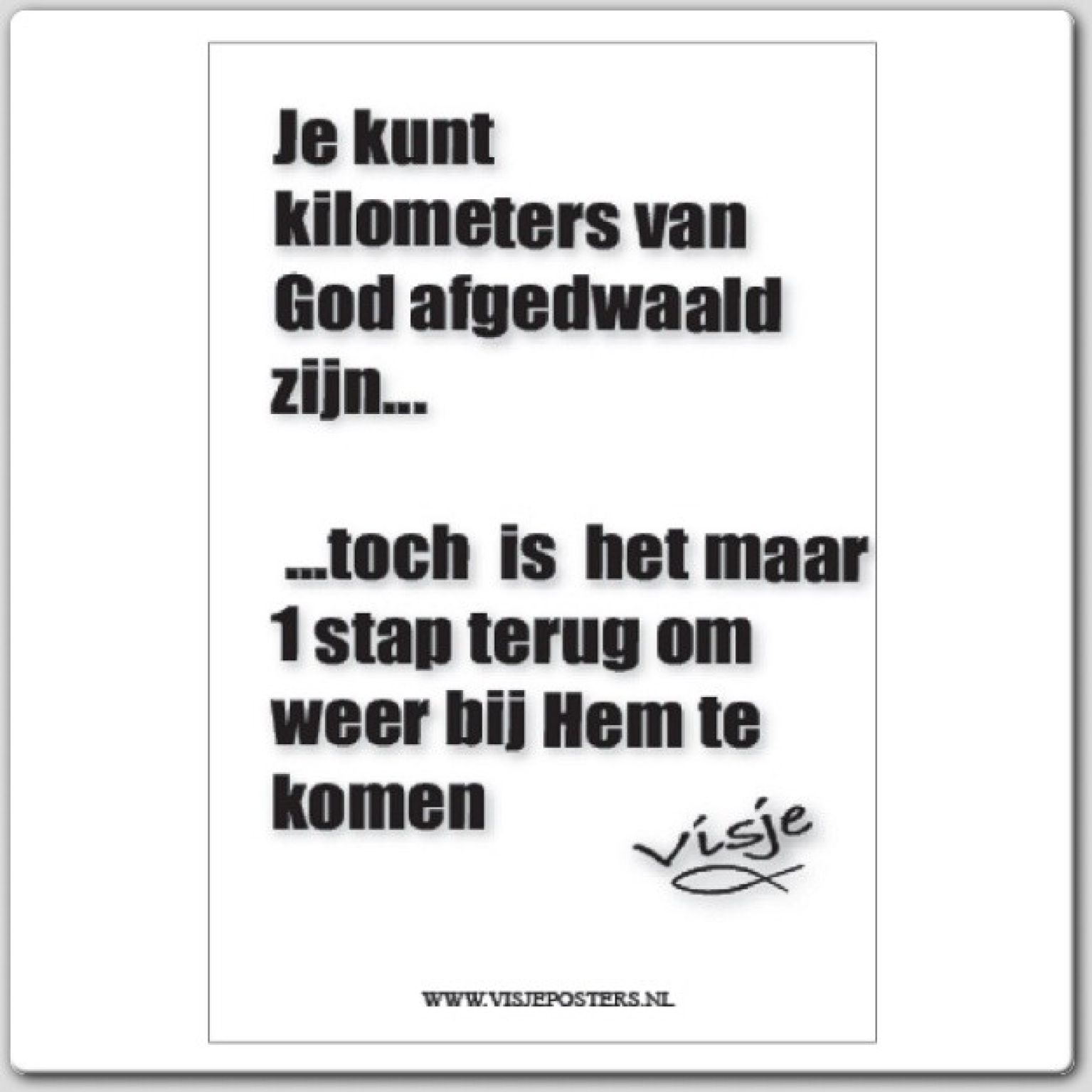 Kaart visje je kunt kilometers van God a - 44070 -  Visje kaarten bij MajesticAlly