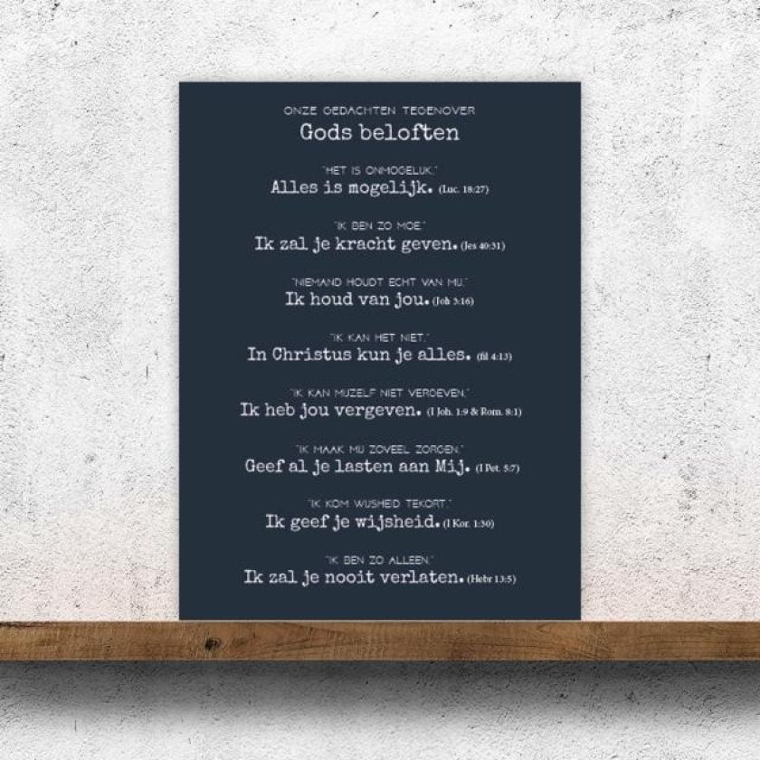 Kaart onze gedachten - MA35014 -  Interieurkaarten bij MajesticAlly