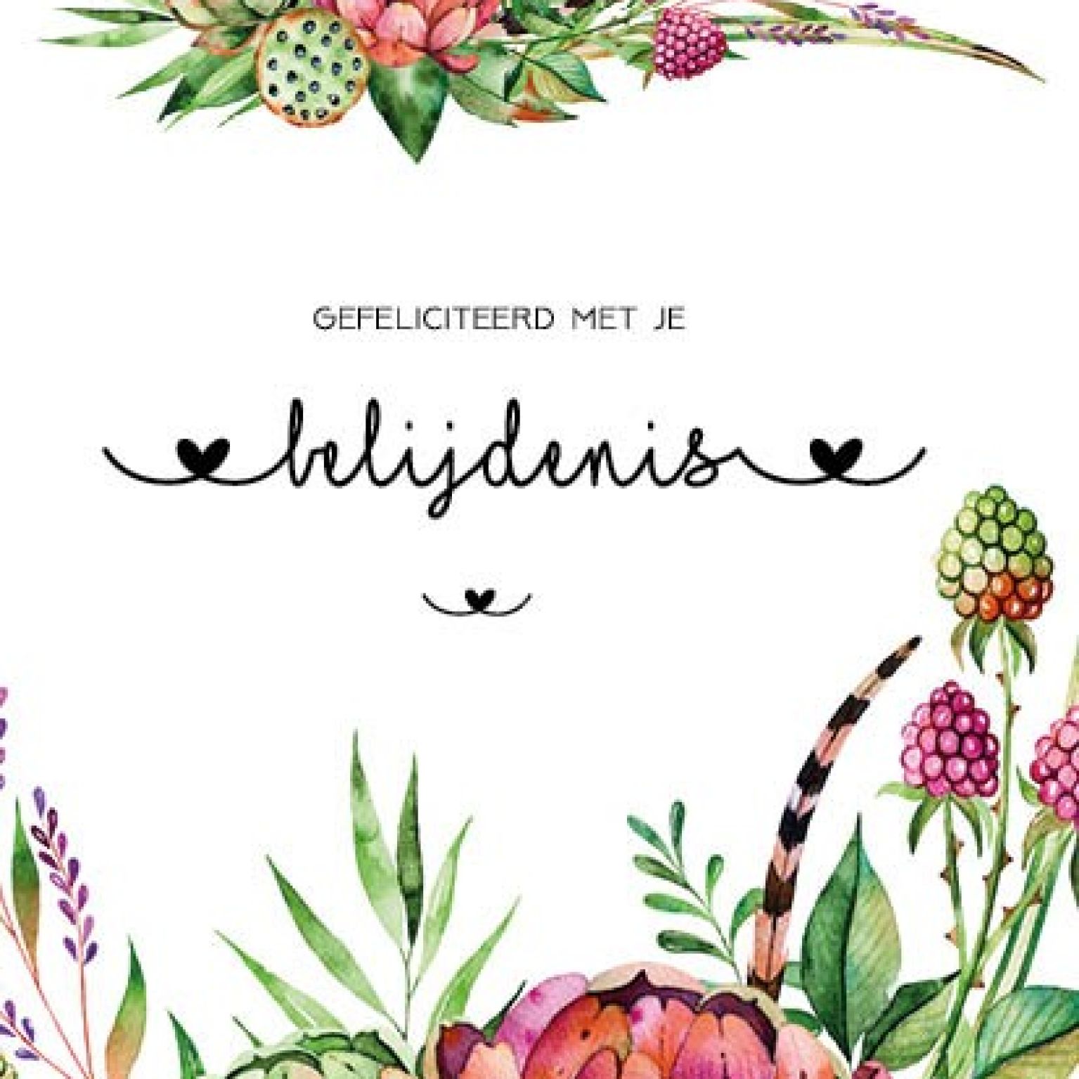 Belijdenis, 6 verschillende kaarten - MA31098 -  Bloom bij MajesticAlly