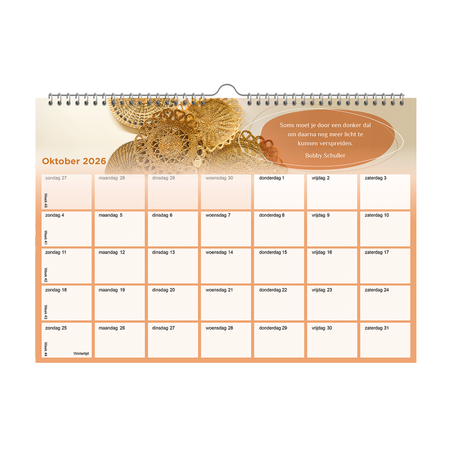 Maandkalender Hour of Power 2026 Oktober f8003b3b