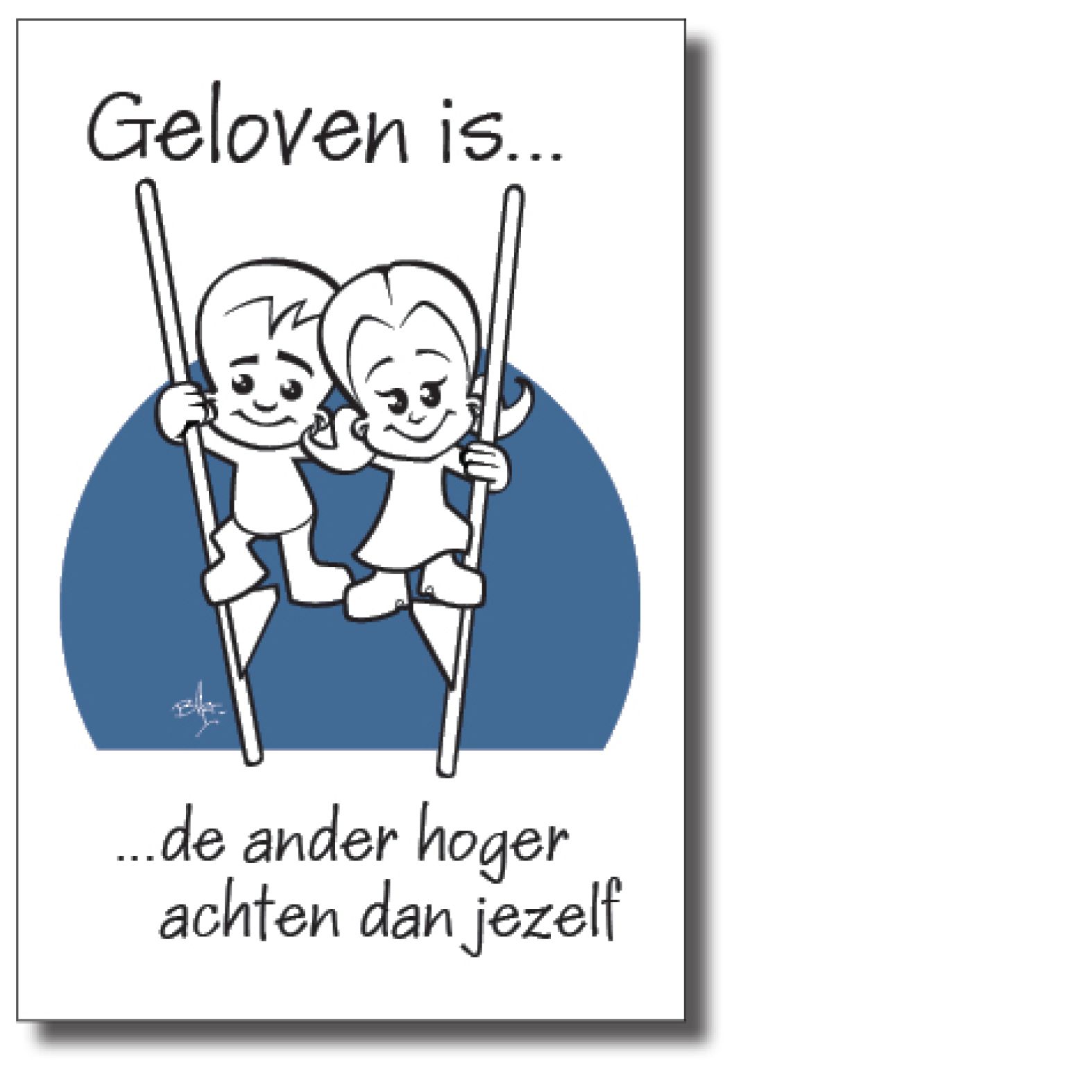 Minikaart x10 geloven is de ander hoger acht - 44562xx -  Minikaartjes bij MajesticAlly