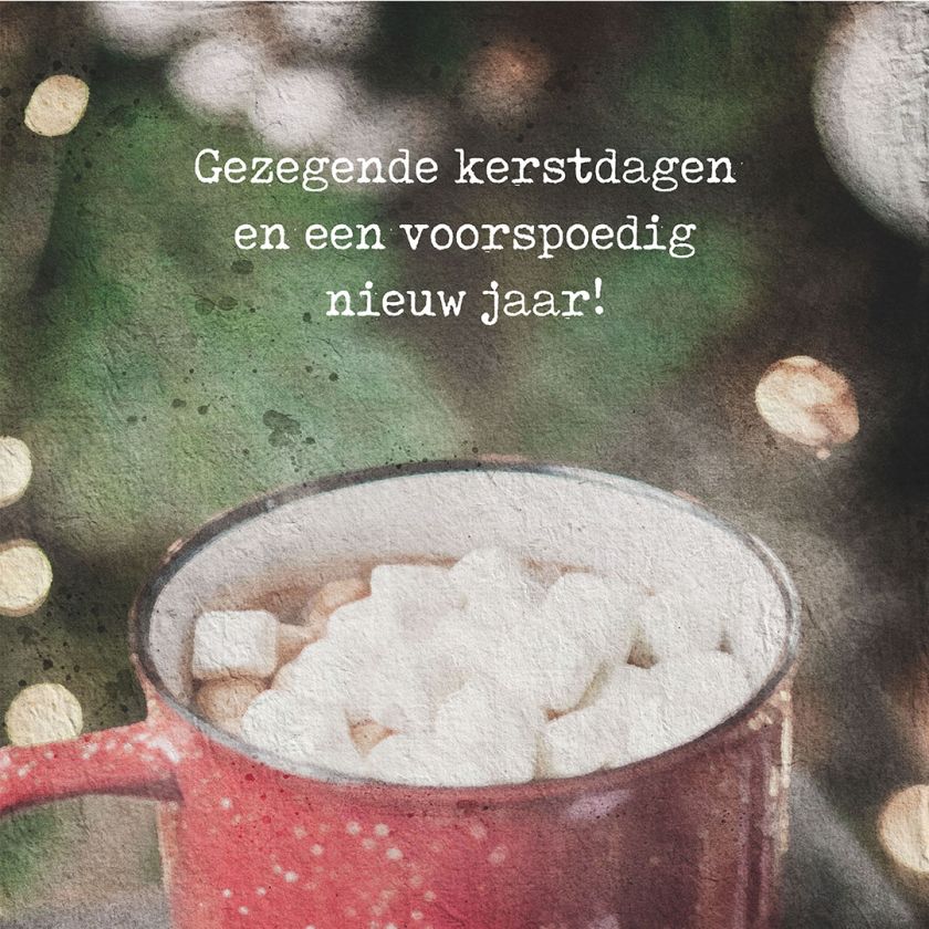 MA41218 - Minikerstkaart 'Marshmallows'