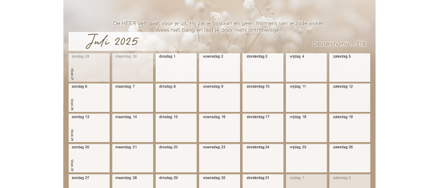 MAANDKALENDER HoP 2025 Juli fe402b43